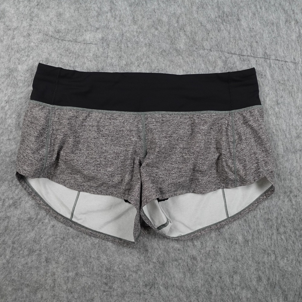Lululemon Short Women 6 Gray Heathered Speed Up 2.5" Athletic Run Gym Workout